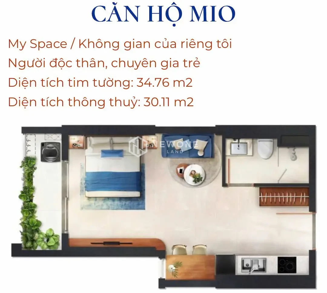 thiet ke 1pn monrei saigon